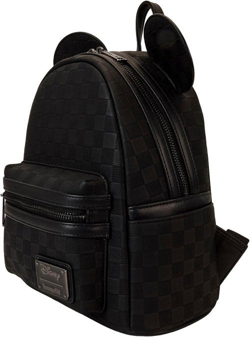Loungefly Mickey Mouse Mini Backpack - Checkered Texture Design | Stylish & Compact