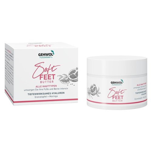 GEHWOL Soft Feet Butter - Nourishing Pomegranate & Moringa Formula | 3.5 oz (100 ml)