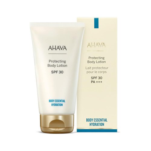 AHAVA Protecting Body Lotion SPF 30 - Lightweight, Broad Spectrum UV Protection & Anti-Aging Benefits | 5.1 Fl. Oz