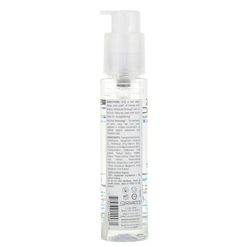 GIOVANNI ECO CHIC Frizz Be Gone Serum - Anti-Frizz, Adds Shine & Seals Color | 2.75 oz, Natural Botanicals