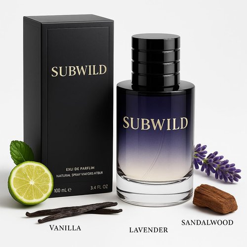 Men's Cologne, Natural Spray, 100mL, 3.4 FL OZ, Vanilla, Lavender, Sandalwood notes, Luxurious Perfume for Men