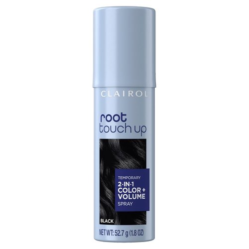 Clairol Root Touch-Up | 2-in-1 Temporary Hair Coloring Spray for Volume - Black, 1 Pack