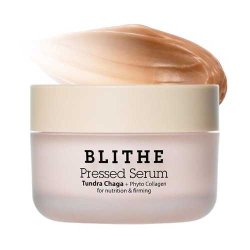 BLITHE Pressed Serum Tundra Chaga - Anti-Aging Moisturizer with Peptide & Collagen | Instant Face Lift, 1.68 fl oz