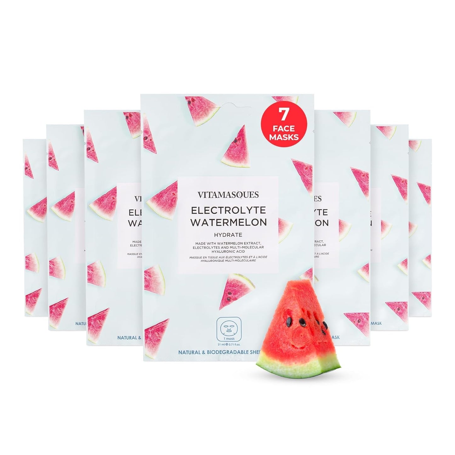 Vitamasques Probiotic Blackberry Face Sheet Mask Facial Mask Rebalances & Repairs Skin with Multi Molecular Hyaluronic Acid - Natural & Biodegradable - Mothers Day Gifts for Mom, Gift for Wife