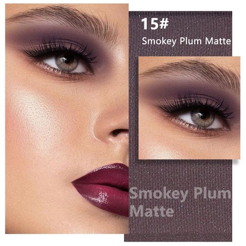 Kaely Smokey Plum Eyeshadow - Matte Purple Powder for Older Women | Lightweight & Pigmented, 15g