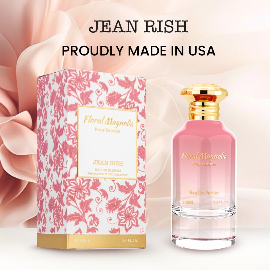 Jean Rish Floral Magnolia Perfume for Women - Long-Lasting Luxury Fragrance | 100ml Eau De Parfum