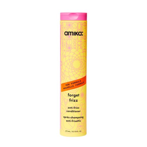 Amika Forget Frizz Anti-Frizz Conditioner - Smoothing & Humidity Protection | 72-Hour Frizz Control for Medium to Thick Hair Types 2A-4C