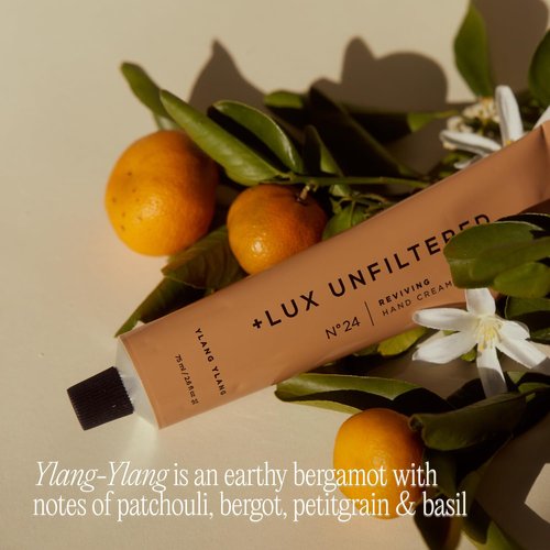 Lux Unfiltered N°24 Fountain of Youth Hand Cream - Age-Defying Moisturizer for Dry Hands | Lightweight, Fast-Absorbing, Vegan & Cruelty-Free with Ylang Ylang