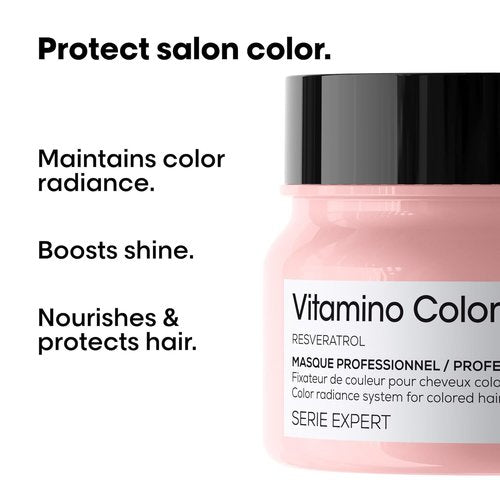 L'Oréal Professionnel Vitamino Color Hair Mask - Protects Color, Enhances Shine & Moisturizes Hair