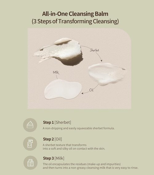 Heart Percent Clarifying Cleansing Balm - Vegan Sherbet Oil Makeup Remover for All Skin Types | 80ml (2.7oz)