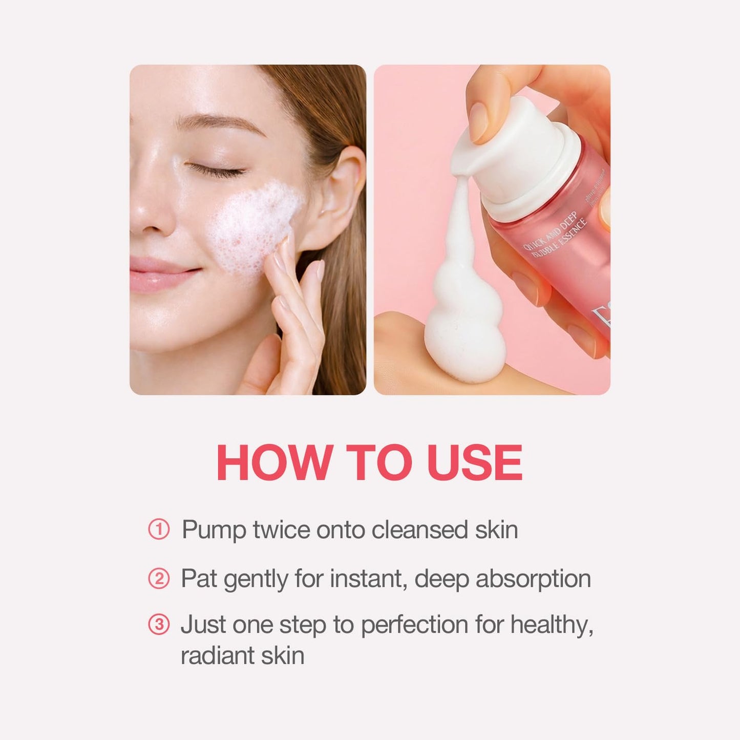 Skiennix Quick & Deep Bubble Serum Essence - Hibiscus Collagen Micro Bubble Mask for Daily Hydration | 3.28 fl oz