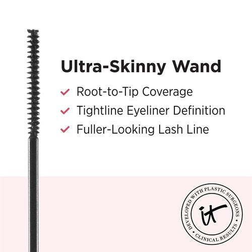 IT Cosmetics Tightline 3-In-1 Lash Primer, Eyeliner & Mascara - Lengthens & Conditions Lashes - 0.12 fl oz