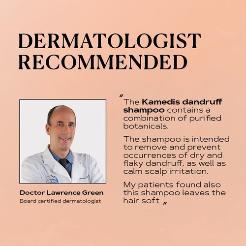 KAMEDIS Anti Dandruff Shampoo - Triple Power Formula with 1% Zinc Pyrithione & Salicylic Acid | 6.7 Fl Oz