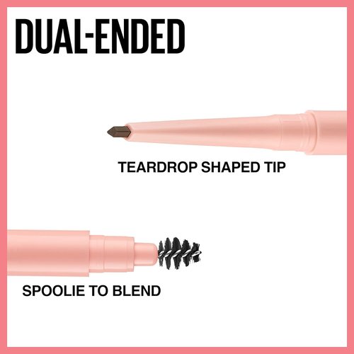 Maybelline Total Temptation Eyebrow Definer Pencil - Medium Brown Shade, 1 Count for Perfect Brows