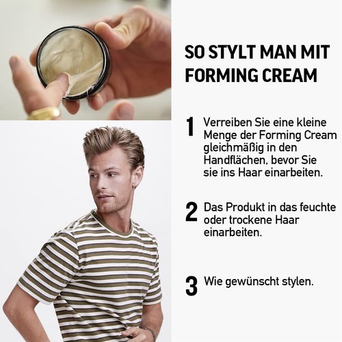 American Crew Hair Forming Cream - Medium Hold & Shine, 3 Oz | Perfect for Stylish Men's Hair