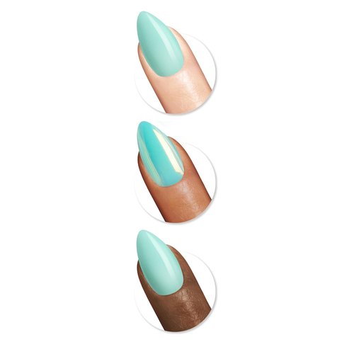 Sally Hansen Press-On Nails - Almond Shape, Easy Application & Non-Damaging | 30 Nails, Glue & Tabs