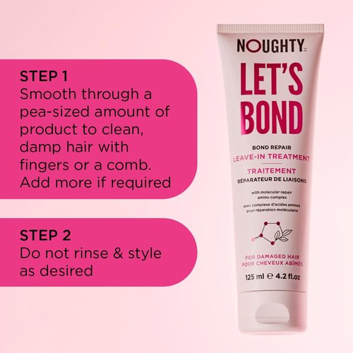 Noughty Let's Bond Builder Leave-In Treatment - Hydrating Formula for Damaged Hair | 4.2 fl. oz.