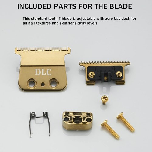 BaBylissPRO Replacement DLC 2.0 Blades - Compatible with FX787 & FX726 Hair Trimmers, Gold Finish