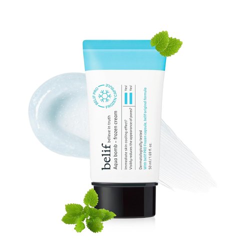 Belif Aqua Bomb Frozen Gel Cream - Lightweight Hydrating Moisturizer with Panthenol & Niacinamide - 1.69 fl oz