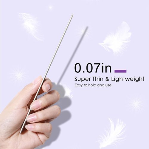 Canvalite Nail File - Large Emery Boards 100/180 Grit for Natural Nails | 50PCS Black Manicure Tool