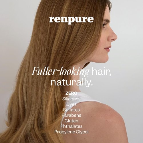 Renpure Biotin & Collagen Leave-In Conditioner - Fuller, Thicker Shine for Fine Hair | 8 Fl Oz