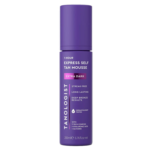 Tanologist Extra Dark Self Tan Mousse - Streak-Free, Natural Glow, Long Lasting | 6.76 fl. oz/200 ml