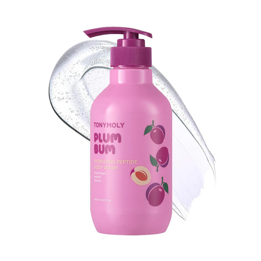 TONYMOLY Plum Bum Body Wash - Hydrating & Nourishing Cleanser with Peptides & Plum Extract | 13.5 fl oz