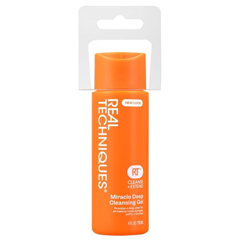 Real Techniques Miracle Deep Cleansing Gel - Vegan & Cruelty-Free Makeup Brush Cleaner, 4 fl. oz.