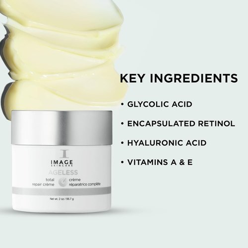 IMAGE Skincare Ageless Total Repair Crème - Hydrating Night Cream with Hyaluronic Acid & Shea Butter | 2 oz