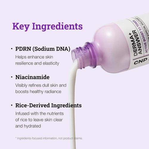 CNP PDRN Milky Toner - Active Booster with Niacinamide & Rice Water for Radiant Skin | 6.7 fl. oz.