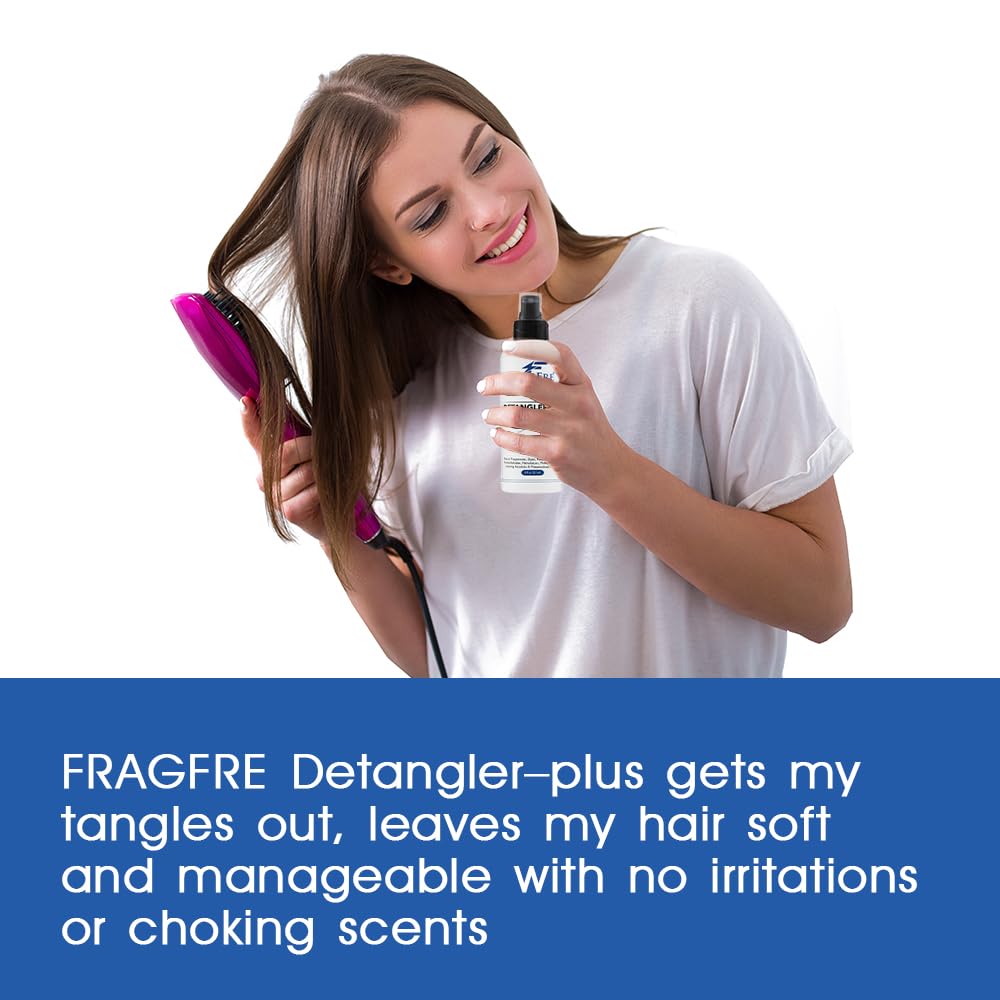 Skiennix Detangler Plus Styling Hair Spray - Heat Protectant & Blowout Spray, 8 oz | Fragrance-Free, Hypoallergenic, Anti-Frizz