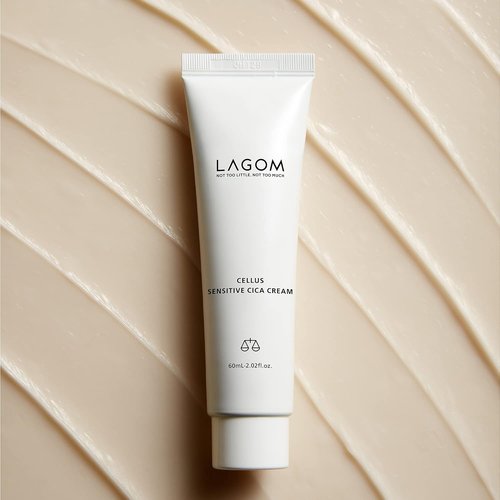 LAGOM Cellus Sensitive Cica Cream - Soothing Korean Skincare with Centella & Ceramide | 2.02 Fl Oz