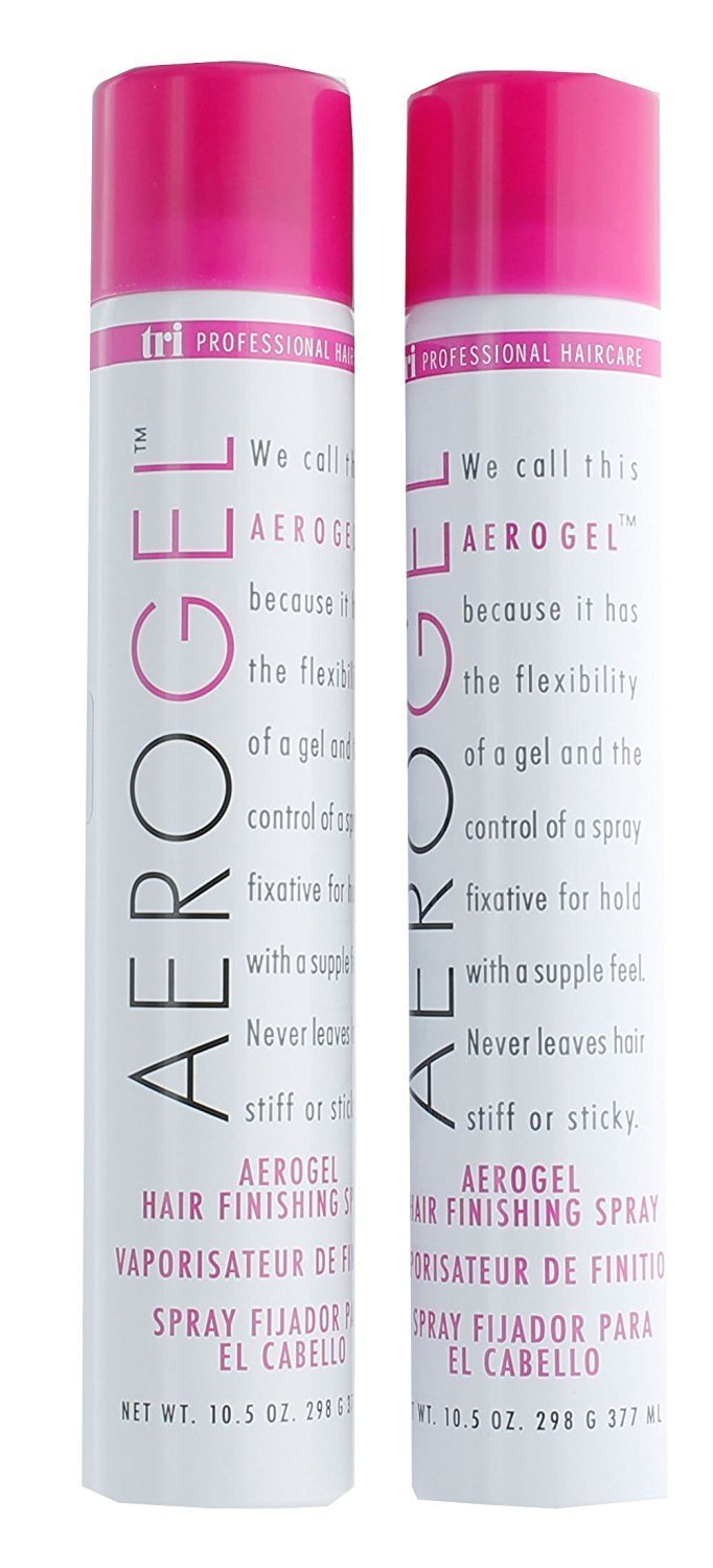 TRIDESIGN Aerogel Hairspray - Strong Hold Finishing Spray for All Hair Types | Non-Sticky & Scented - 2 Pack (10.5 Oz)