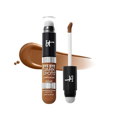 IT Cosmetics Bye Bye Dark Spots Concealer & Brightening Serum - 2% Niacinamide & Hyaluronic Acid - Medium Coverage, Natural Finish - 0.22 fl oz