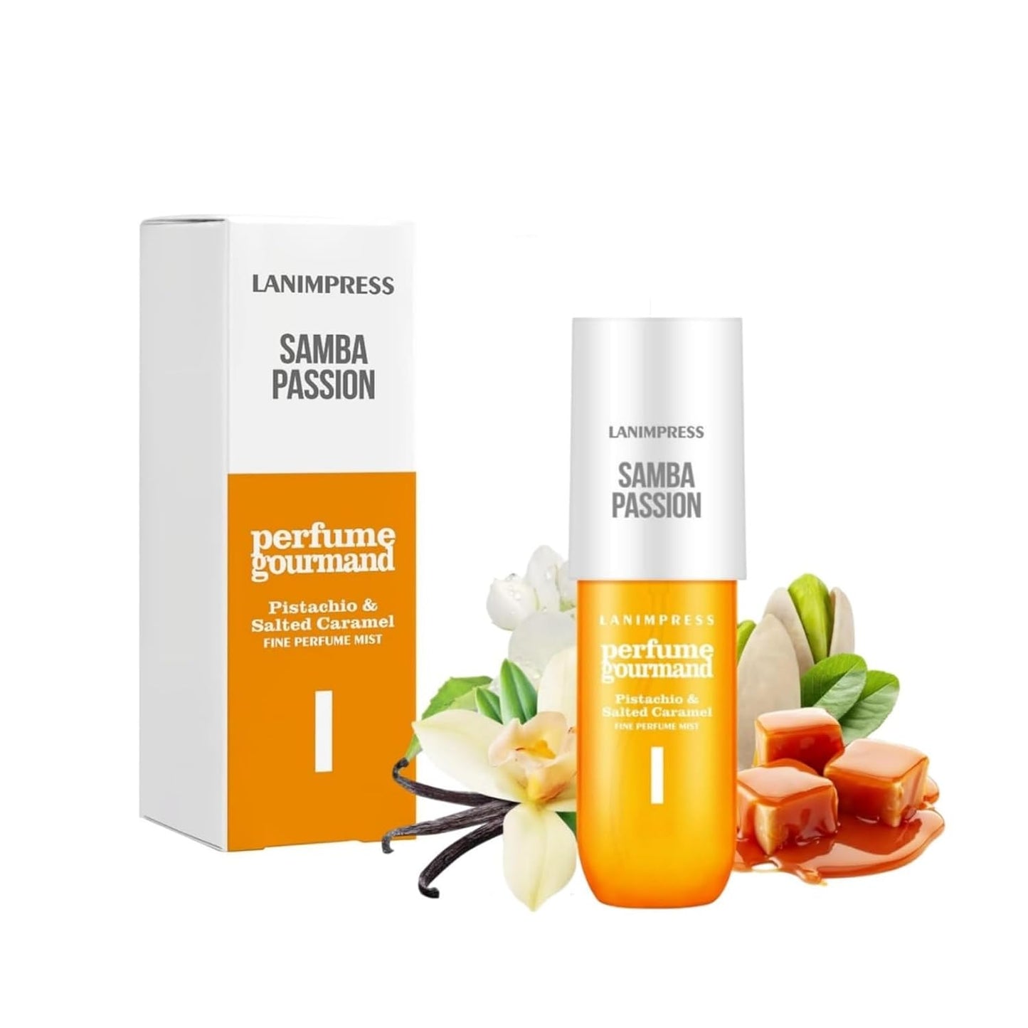 Skiennix Travel Size Perfume - Irresistible Vanilla & Caramel Scent | 3 Fl Oz Hair Mist & Body Spray