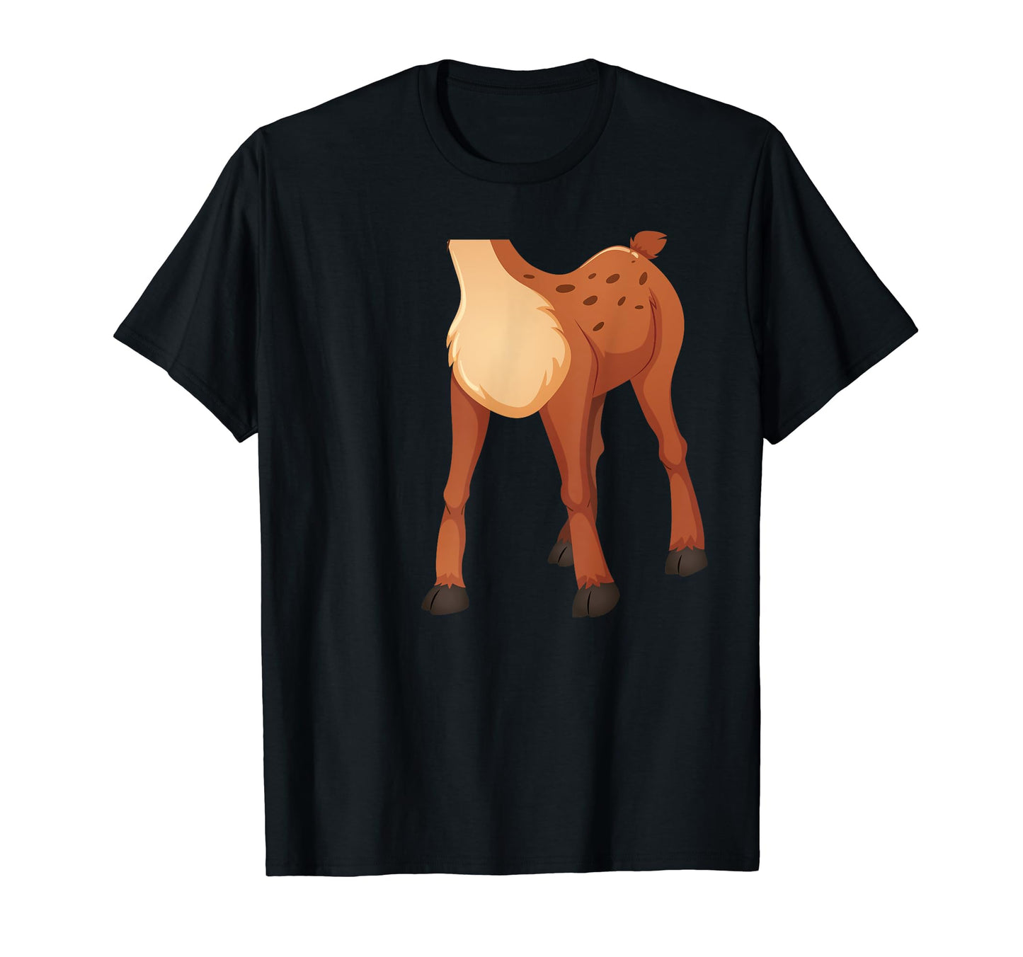 Headless Deer Lazy DIY Halloween Costume Funny Animal Body T-Shirt