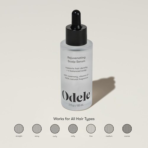 Odele Rejuvenating Scalp Serum - Rosemary & Vitamin E for Hair Density | 2 Fl Oz, All Hair Types