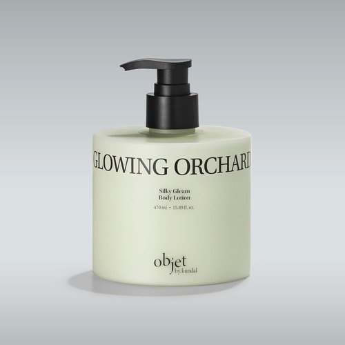 Objet Silky Gleam Body Lotion - Deep Hydration with Niacinamide & Vitamin C/E | 24H Glow, Glowing Orchard (450ml)