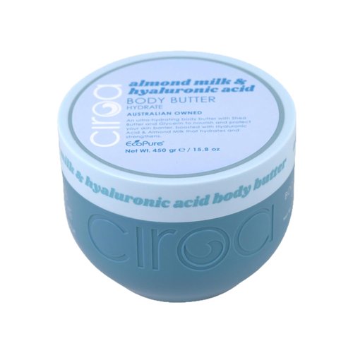 Ciroa Ultra-Hydrating Body Butter - Shea Butter & Glycerin with Almond Milk | 15.8 oz
