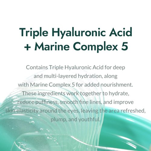 MIZON Triple Hyaluronic Acid Eye Gel Patches - Hydrogel Masks for Deep Hydration & Plumping | 60 Pcs Under-Eye Treatment