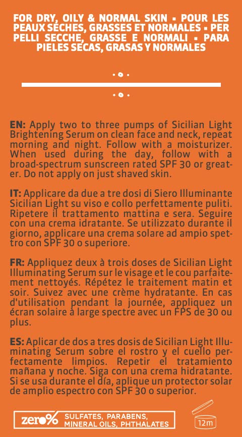 SKIN&CO Roma Sicilian Light Serum - Brightening & Hydrating Formula | 1 Fl Oz