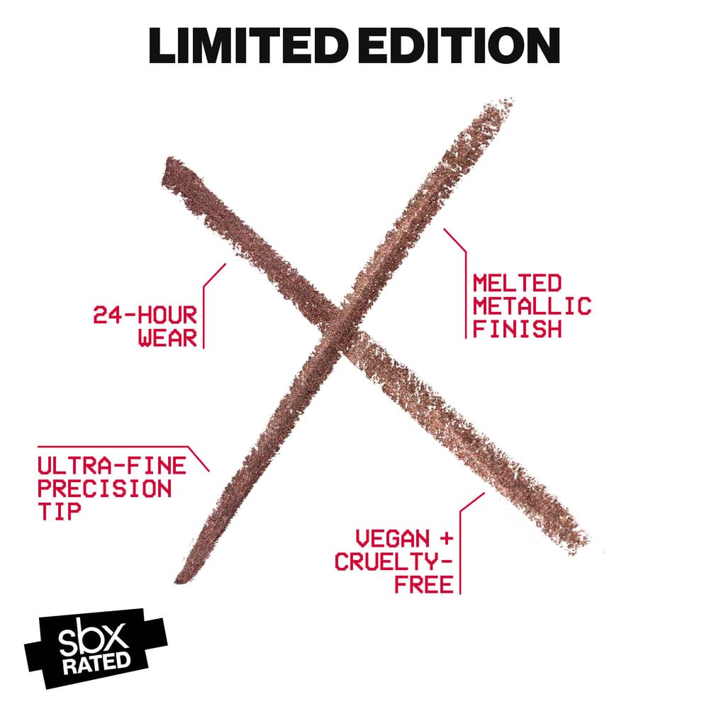 Smashbox Metal FX Eye Liner | Long Lasting, Creamy Liner with Metallic Finish + Precision Tip for Smudge-Free 24-Hour Wear