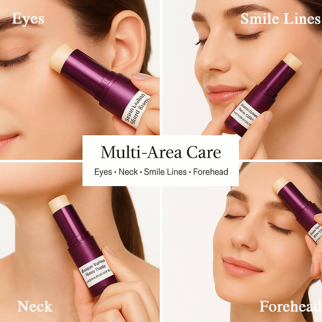 Skiennix Eye Care Duo - Calcium Multi Balm Stick & Hydrogel Under Eye Patches | Hydrating, Smoothing Treatment, 60ea