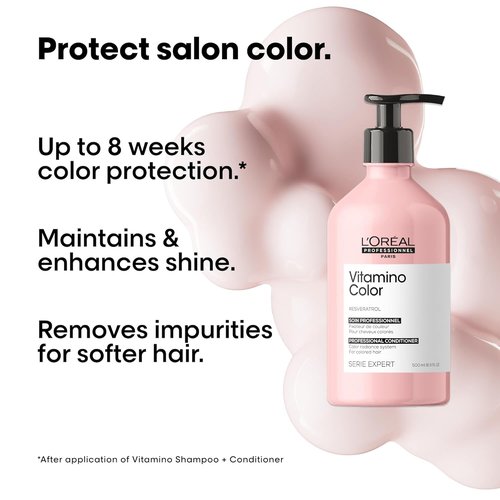 L'Oréal Professionnel Paris Vitamino Color Conditioner - Protects Hair Color & Enhances Shine | Moisturizes & Detangles