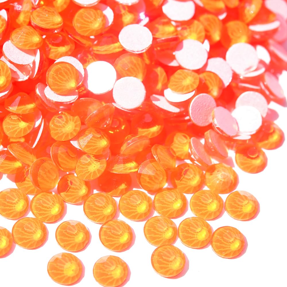 Blinginbox Flatback Glass Rhinestones,Neon Gems 1440pcs Non Hotfix Crystal Rhinestones for Nail Crafts Clothes Tumblers Face Makeup,Hyacinth Neon,SS20