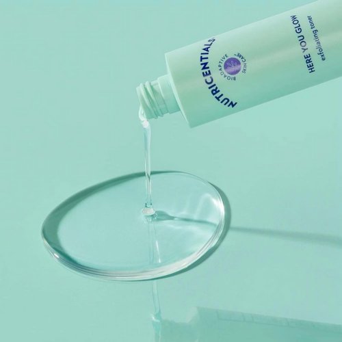 Nu Skin Here You Glow Face Exfoliator Toner - Unclog Pores & Prevent Acne | 150 ml | Hydrating Formula with Salicylic & Glycolic Acids