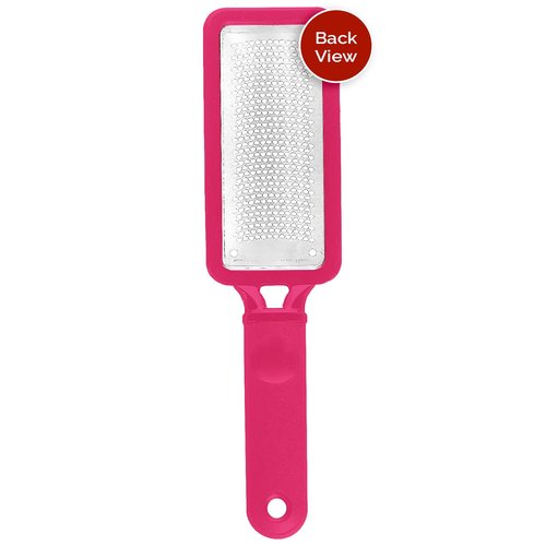 Microplane Colossal Foot File - Original Stainless Steel Callus Remover & Gentle Foot Scrubber | Pink