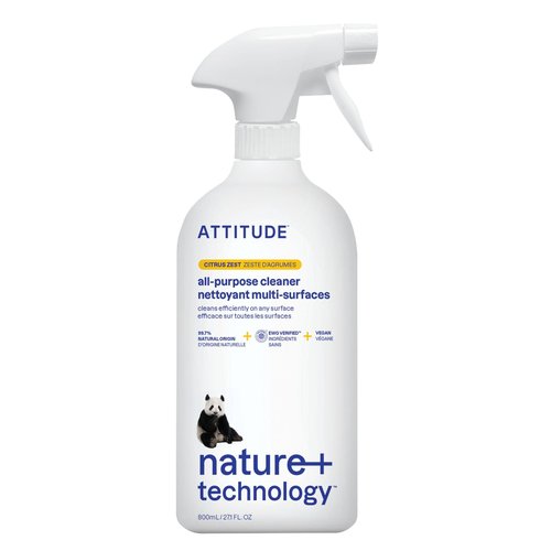 ATTITUDE All Purpose Cleaner Spray, EWG Verified, Vegan, Unit