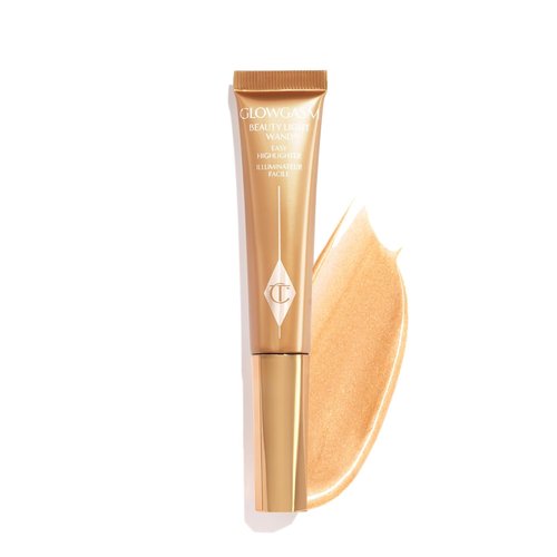Charlotte Tilbury Beauty Light Wand Liquid Highlighter - Soft-Focus Blush for Radiant Cheeks | Pearlescent Finish