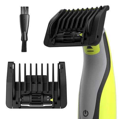 QP Trimmer 6-in-1 Adjustable Guard Set - Guide Comb with 6 Length Settings (1-6mm) & Cleaning Brush